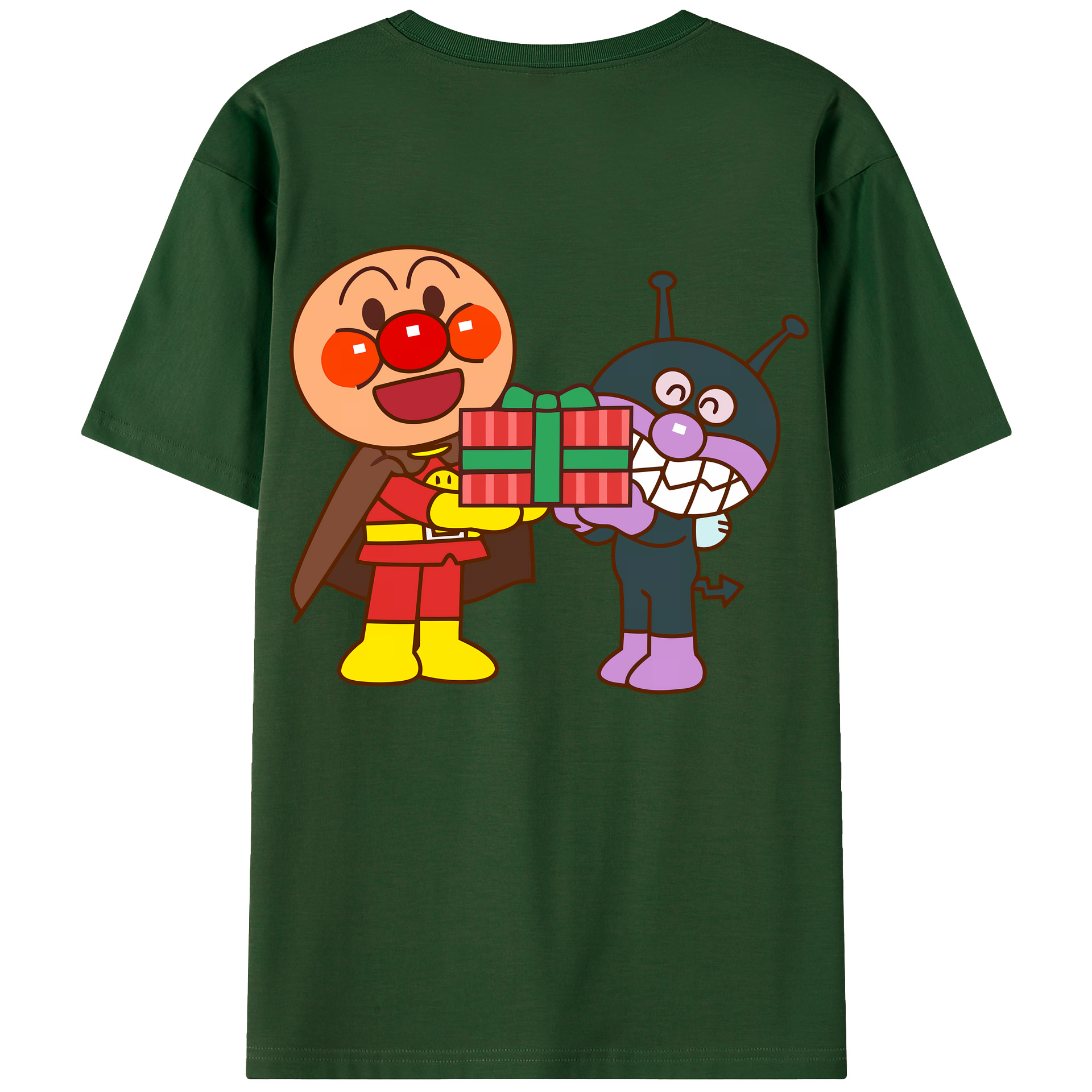 （画像用） アンパンマン Anpanman 綿100％半袖Tシャツ（背面プリント）